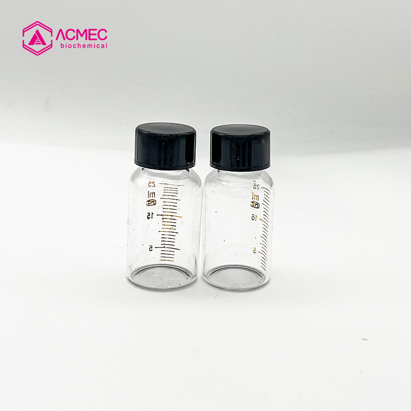 透明玻璃螺口样品瓶  25ml