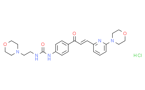 1-(2-吗啉乙基)-3-(4-(3-(6-吗啉吡啶-2-基)丙烯酰基)苯基)脲盐酸盐
