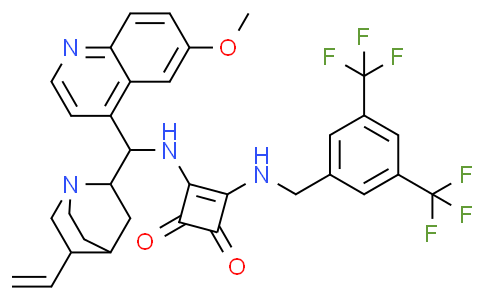3-?[[[3,?5-?Bis(trifluoromethyl)?phenyl]?methyl]?amino]?-?4-[[(8α,9S)-6'-methoxycinchonan-9-yl]amino]-3-cyclobutene-1,2-dione