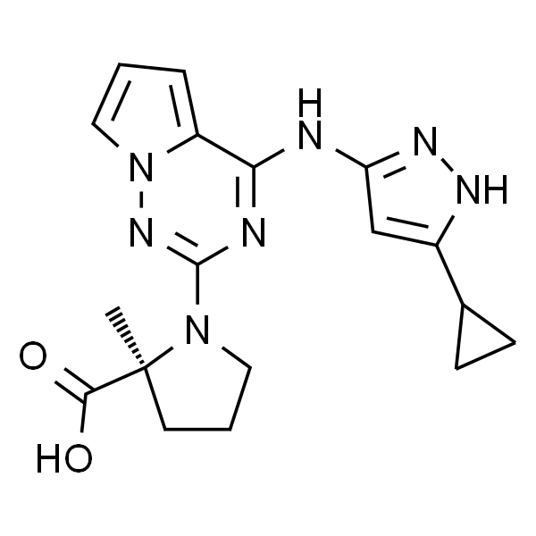 L-Proline, 1-[4-[(5-cyclopropyl-1H-pyrazol-3-yl)amino]pyrrolo[2,1-f][1,2,4]triazin-2-yl]-2-methyl-