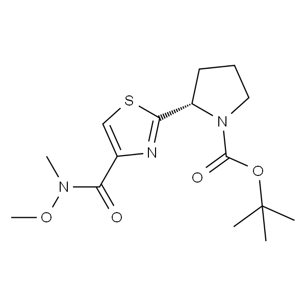 叔丁基(S)-2-(4-(甲氧基(甲基)氨基甲酰基)噻唑-2-基)吡咯烷-1-羧酸盐