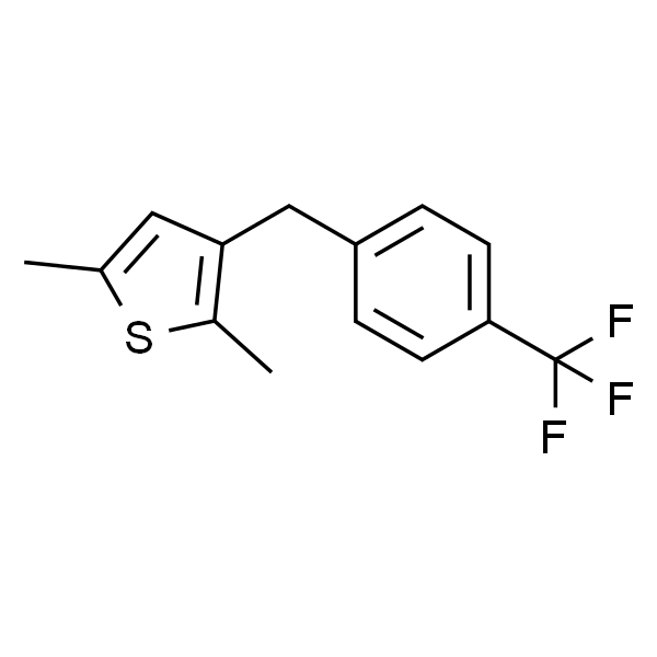 Thiophene, 2,5-dimethyl-3-[[4-(trifluoromethyl)phenyl]methyl]-