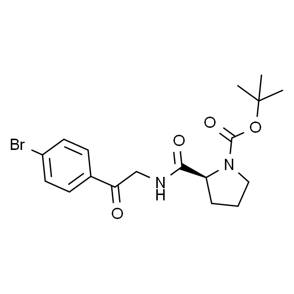 (S)-2-((2-(4-溴苯基)-2-氧代乙基)氨基甲酰基)吡咯烷-1-羧酸叔丁酯