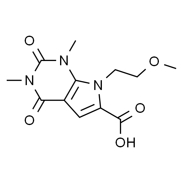 7-(2-甲氧基乙基)-1,3-二甲基-2,4-二氧代-2,3,4,7-四氢-1H-吡咯并[2,3-d]嘧啶-6-羧酸