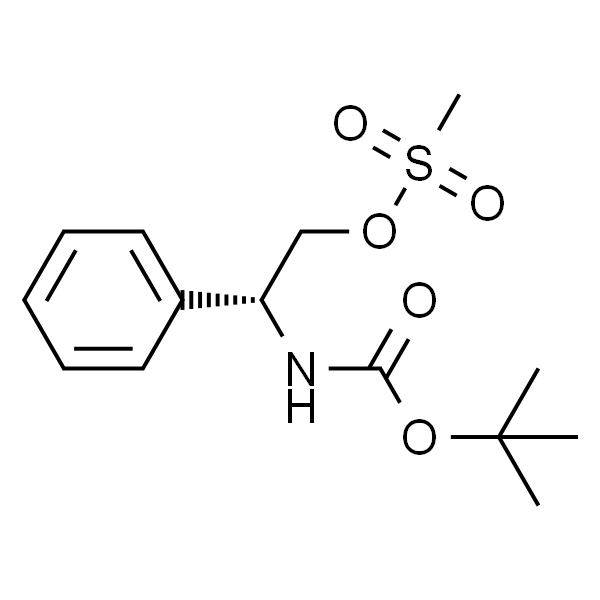 (R)-2-((叔丁氧基羰基)氨基)-2-苯基乙基甲磺酸盐