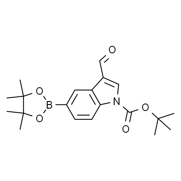 3-甲酰基-5-(4,4,5,5-四甲基-1,3,2-二氧硼杂环戊烷-2-基)-1H-吲哚-1-羧酸叔丁酯