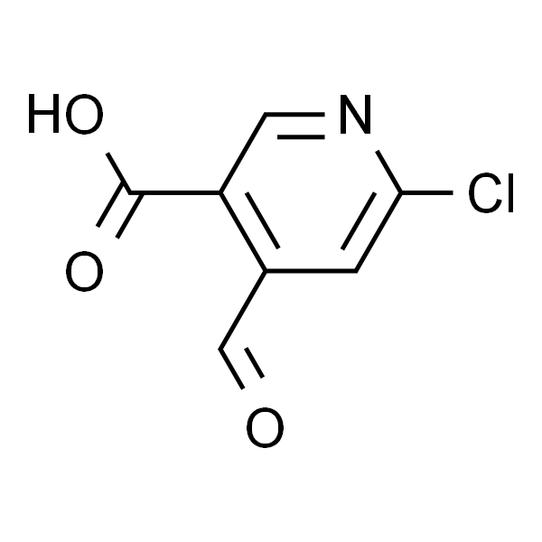 6-氯-4-甲酰基吡啶-3-羧酸