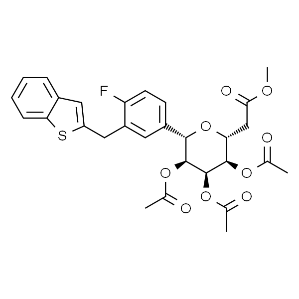 (1S)-1,5-Anhydro-1-C-[3-(benzo[b]thien-2-ylMethyl)-4-fluorophenyl]-D-glucitol 2,3,4,6-tetraacetate