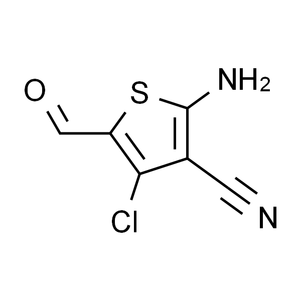 2-氨基-4-氯-3-氰基-5-甲酰基噻吩