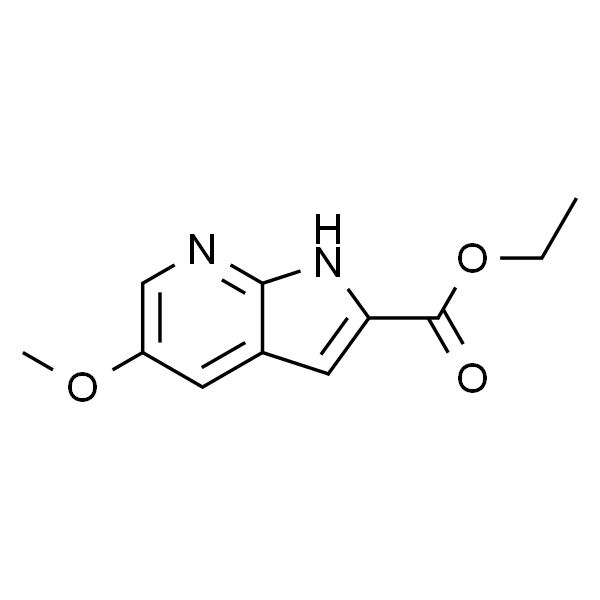 1H-Pyrrolo[2,3-b]pyridine-2-carboxylic acid, 5-methoxy-, ethyl ester