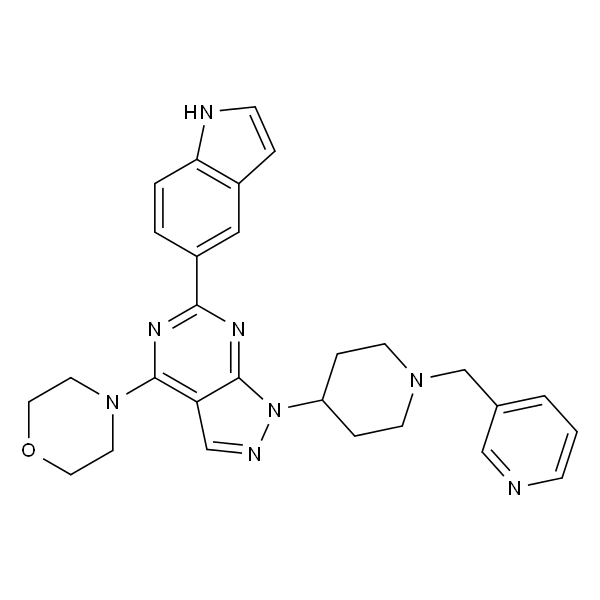 6-(1H-吲哚-5-基)-4-(4-吗啉基)-1-[1-(3-吡啶基甲基)-4-哌啶基]-1H-吡