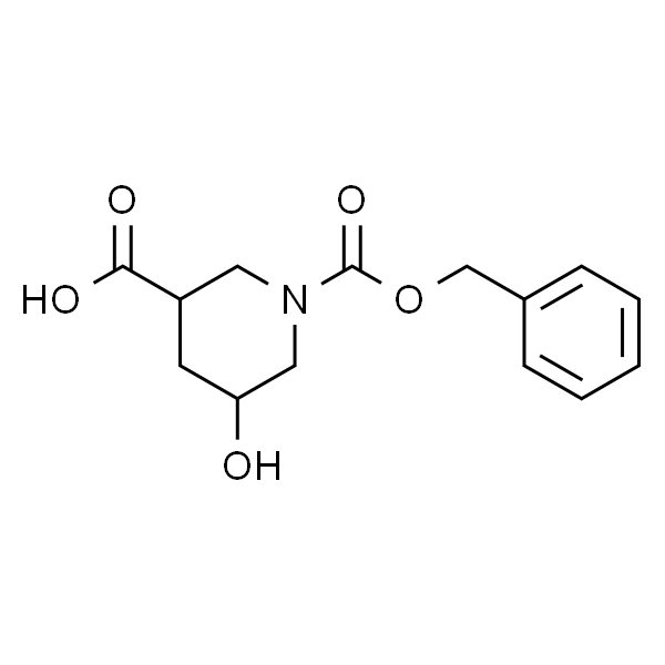 1-Cbz-5-羟基-3-哌啶甲酸