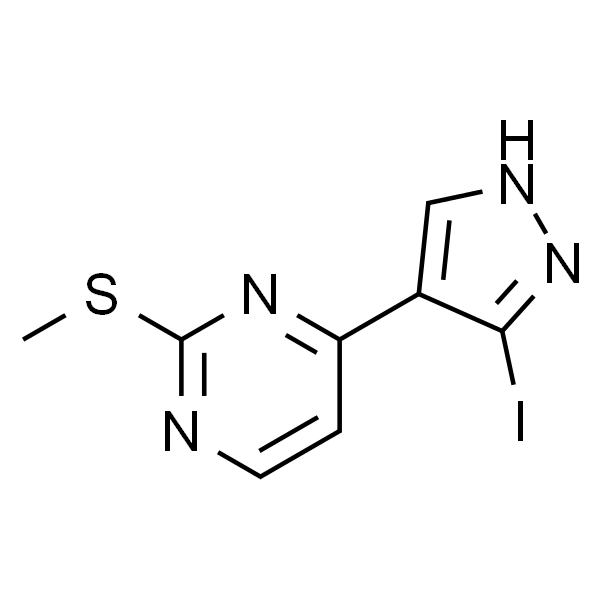 4-(3-Iodo-1H-pyrazol-4-yl)-2-(methylthio)pyrimidine