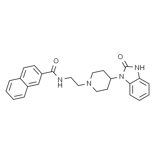 N-(2-{4-[2-oxo-2,3-dihydro-1H-benzo(d)imidazol-1-yl]piperidin-1-yl}ethyl)-2-naphthamide