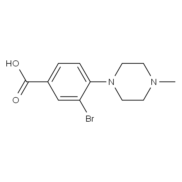 3-溴-4-(4-甲基-1-哌嗪基)苯甲酸