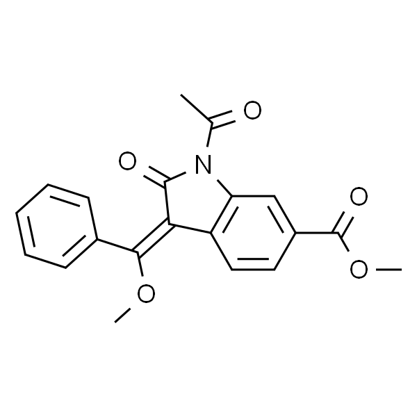 (E)-1-乙酰基-3-(甲氧基(苯基)亚甲基)-2-氧代吲哚啉-6-羧酸甲酯