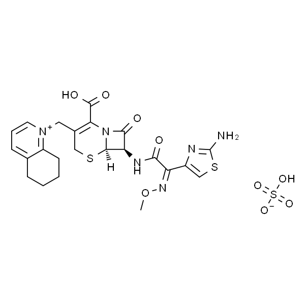 1-((6R,7R)-7-((Z)-2-(2-氨基噻唑-4-基)-2-(甲氧基亚氨基)乙酰胺基)-2-羧基-8-氧代-5-硫杂-1-氮杂双环[4.2.0]辛-2-烯-3-基)甲基)-5,6,7,8-四氢喹啉-1-硫酸氢铵
