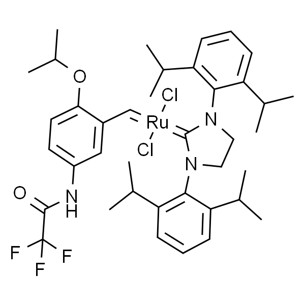 [1,3-二(2,6-二-异丙基苯基)-4,5-二氢咪唑-2-亚基]-[2-异丙氧基-5-(三氟乙酰氨基)苯基]亚甲基钌(II),二氯
