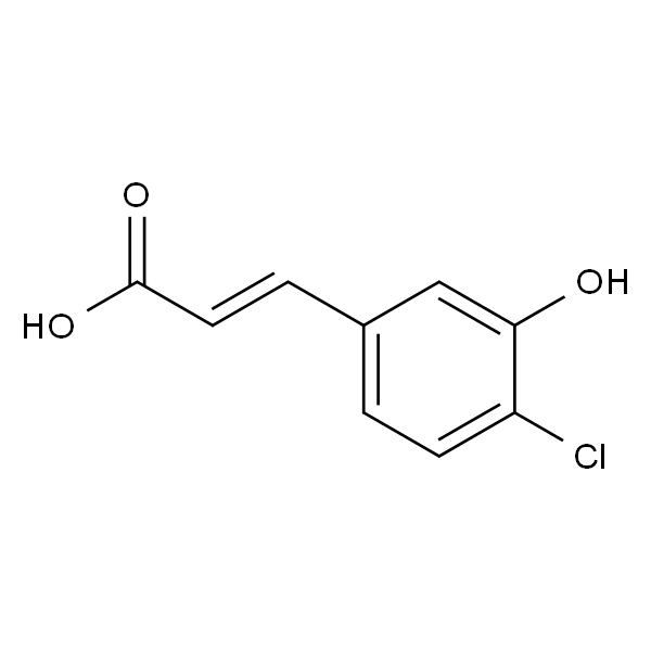 (E)-3-(4-氯-3-羟基苯基)丙烯酸