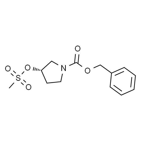 (S)-苄基 3-((甲磺酰)氧基)吡咯烷-1-甲酸酯