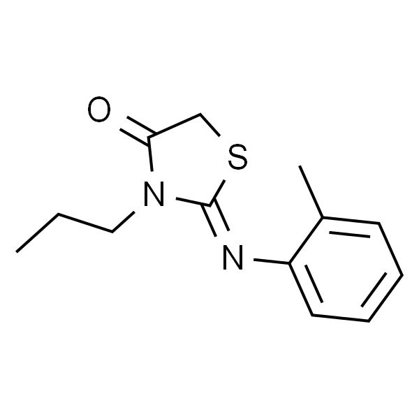 (Z)-3-propyl-2-(o-tolylimino)thiazolidin-4-one
