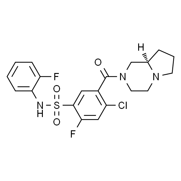 4-氯-2-氟-N-(2-氟苯基)-5-[[(8AR)-六氢吡咯并[1,2-A]吡嗪-2(1H)-基]羰基]苯磺酰胺