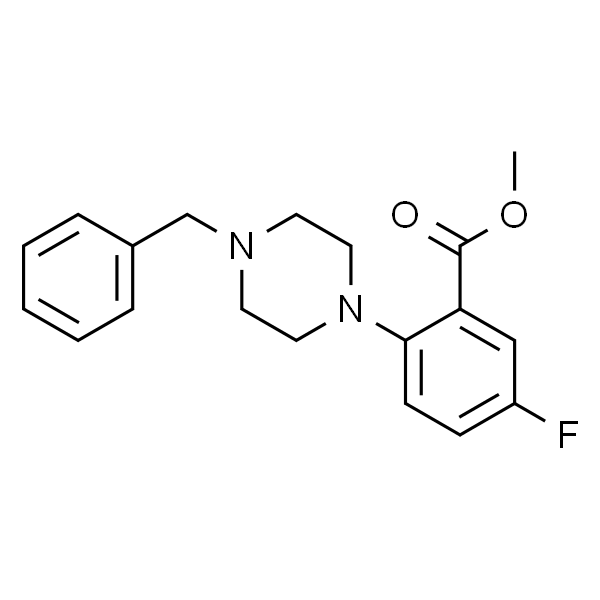 2-(4-苄基哌嗪-1-基)-5-氟苯甲酸甲酯