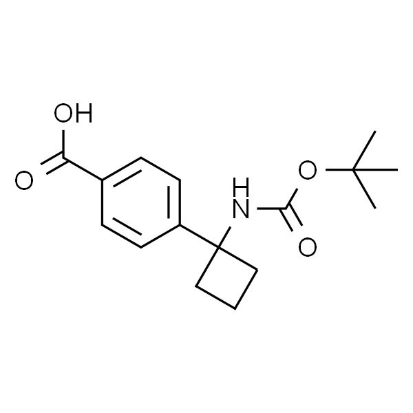 4-(1-((叔丁氧基羰基)氨基)环丁基)苯甲酸