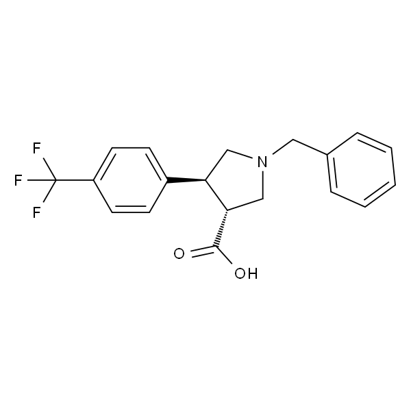 (3R,4S)-REL-1-苄基-4-[4-(三氟甲基)苯基]-3-吡咯烷羧酸