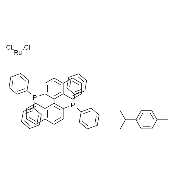氯代[(S)-(-)-2,2'-二(二苯基膦)-1,1'-联萘](P-伞花素)氯化钌(II)