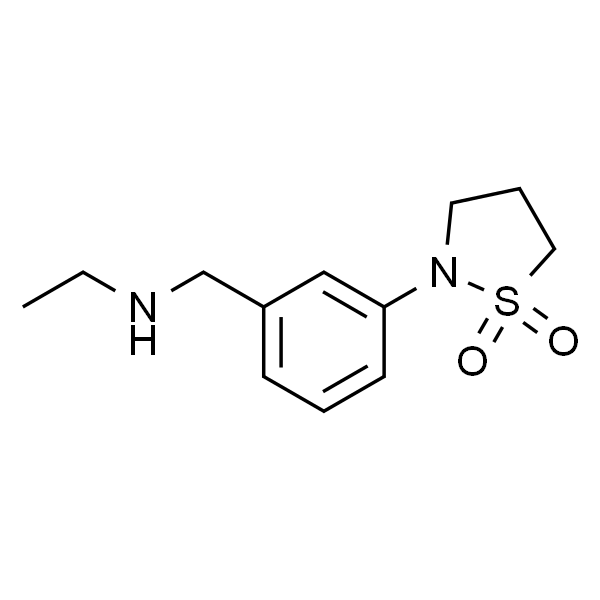 2-{3-[(ethylamino)methyl]phenyl}-1,2-thiazolidine-1,1-dione