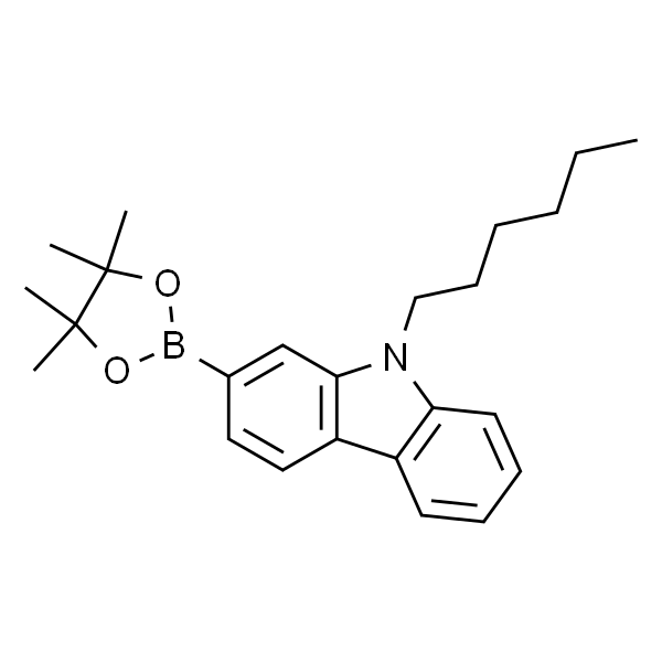 9-己基-2-(4,4,5,5-四甲基-1,3,2-二氧杂环戊硼烷-2-基)-9H-咔唑