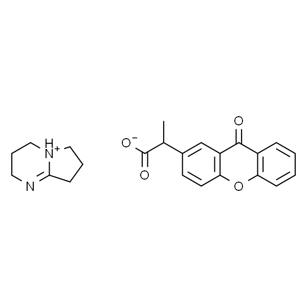 2-(9-氧代占吨-2-基)丙酸1,5-二氮杂二环[4.3.0]壬-5-烯盐