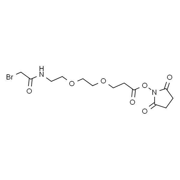 Bromoacetamido-PEG2-C2-NHSester
