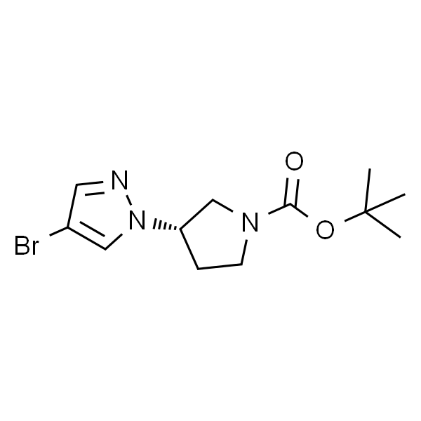 (S)-3-(4-溴-1H-吡唑-1-基)吡咯烷-1-羧酸叔丁酯