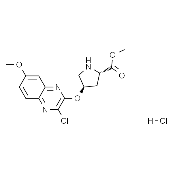 L-Proline, 4-[(3-chloro-7-methoxy-2-quinoxalinyl)oxy]-, methyl ester, (hydrochloride)(1:1),(4R)-