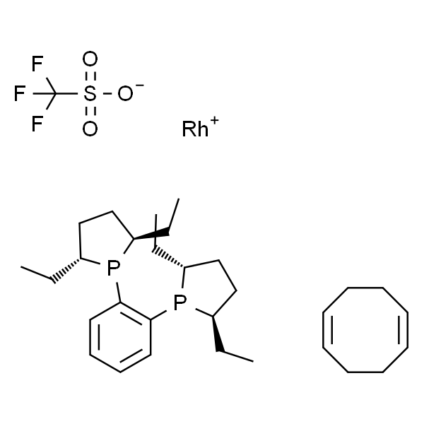 1,2-双[(2R,5R)-2,5-二乙基膦烷基]苯(1,5-环辛二烯)三氟甲磺酸铑(I)