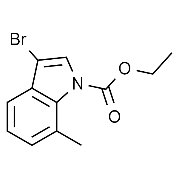 3-溴-7-甲基吲哚-1-甲酸乙酯