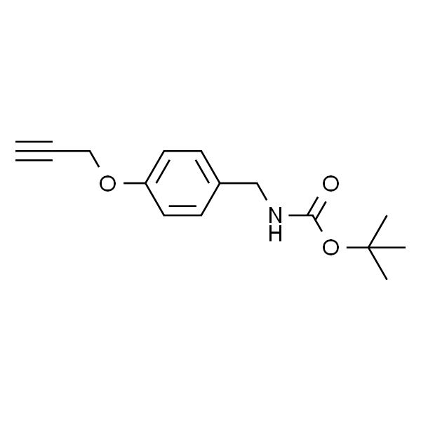 Carbamic acid, N-[[4-(2-propyn-1-yloxy)phenyl]methyl]-, 1,1-dimethylethyl ester
