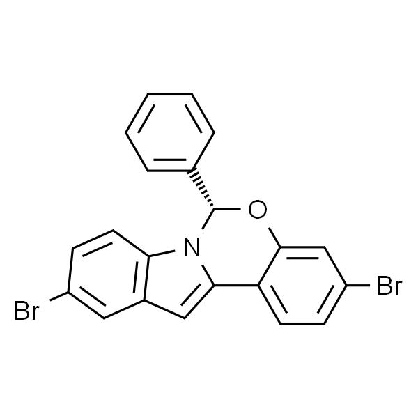6H-Indolo[1,2-c][1,3]benzoxazine, 3,10-dibromo-6-phenyl-, (6S)-