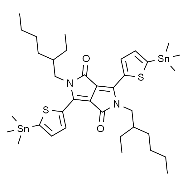 2,5-二(2-乙基己基)-3,6-二(5-三甲基锡)-吡咯并吡咯二酮
