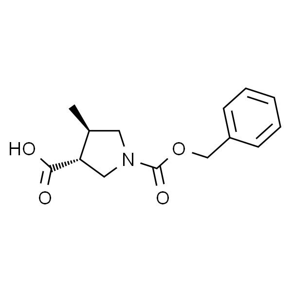 反式-1-((苄氧基)羰基)-4-甲基吡咯烷-3-羧酸