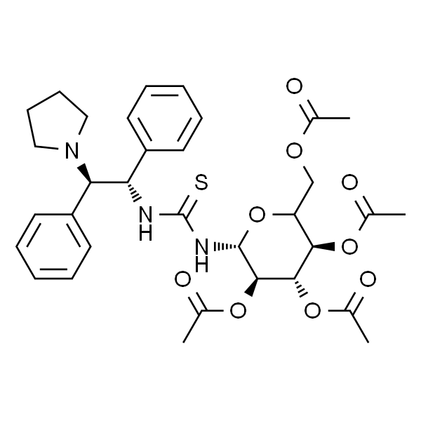 N-[(1S,2S)-1,2-Diphenyl-2-(1-pyrrolidinyl)ethyl]-N'-(2,3,4,6-tetra-O-acetyl-β-D-glucopyranosyl)thiourea