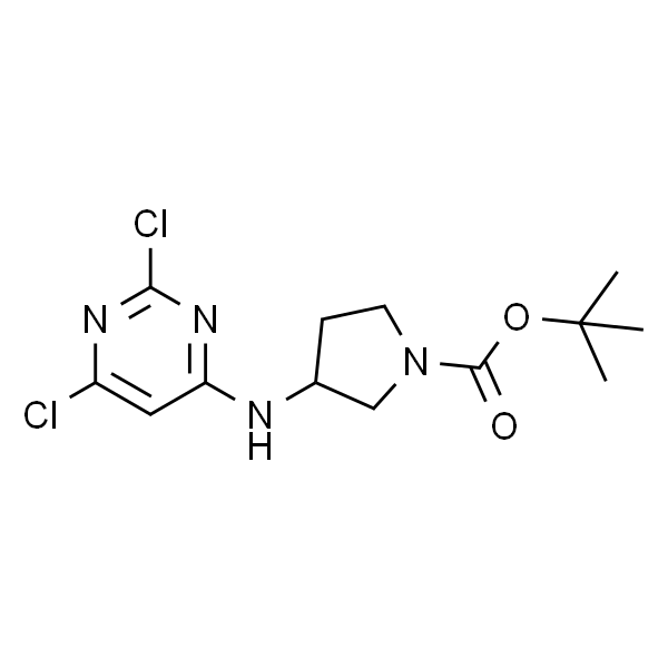 3-(2,6-二氯嘧啶-4-基)氨基)吡咯烷-1-羧酸叔丁酯