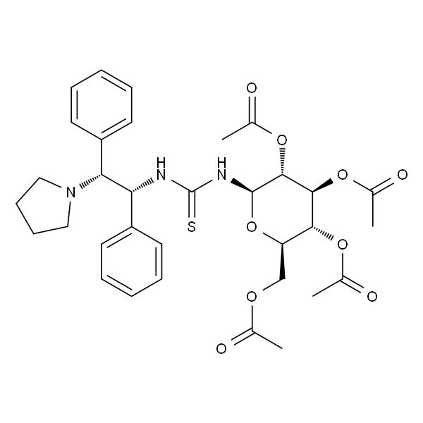 N-[(1R,2R)-1,2-Diphenyl-2-(1-pyrrolidinyl)ethyl]-N'-(2,3,4,6-tetra-O-acetyl-β-D-glucopyranosyl)thiourea