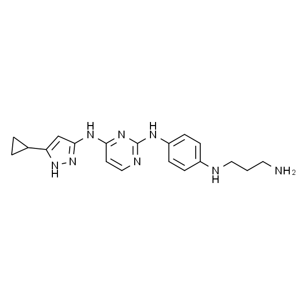 2,4-Pyrimidinediamine with linker