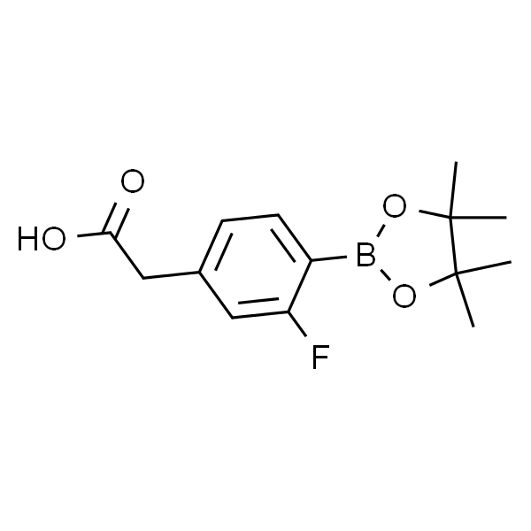 2-(3-氟-4-(4,4,5,5-四甲基-1,3,2-二氧硼杂环戊烷-2-基)苯基)乙酸