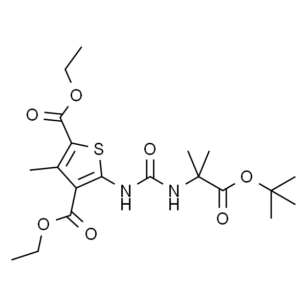2,4-Thiophenedicarboxylic acid, 5-[[[[2-(1,1-dimethylethoxy)-1,1-dimethyl-2-oxoethyl]amino]carbonyl]amino]-3-methyl-, 2,4-diethy