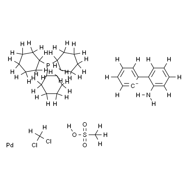 Methanesulfonato(tricyclohexylphosphine)(2'-amino-1,1'-biphenyl-2-yl)palladium(II) dichloromethane adduct, min. 98% [PCy3 Palladacycle Gen. 3]