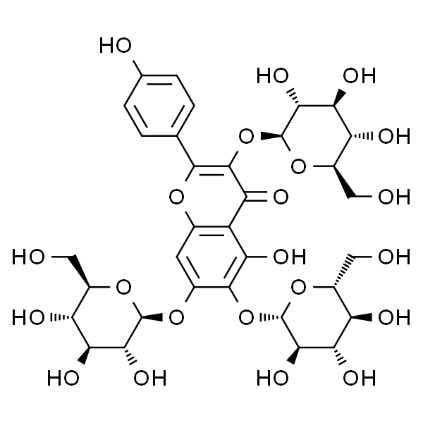 6-羟基山奈酚 3,6,7-三葡萄糖苷